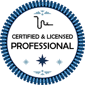 certified and licensed professional badge